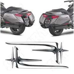 Se adapta a Honda Goldwing 1800 1500 GL1800 GL1500 1990-2022 accesorios de motocicleta equipaje trasero pegatinas decorativas cromadas