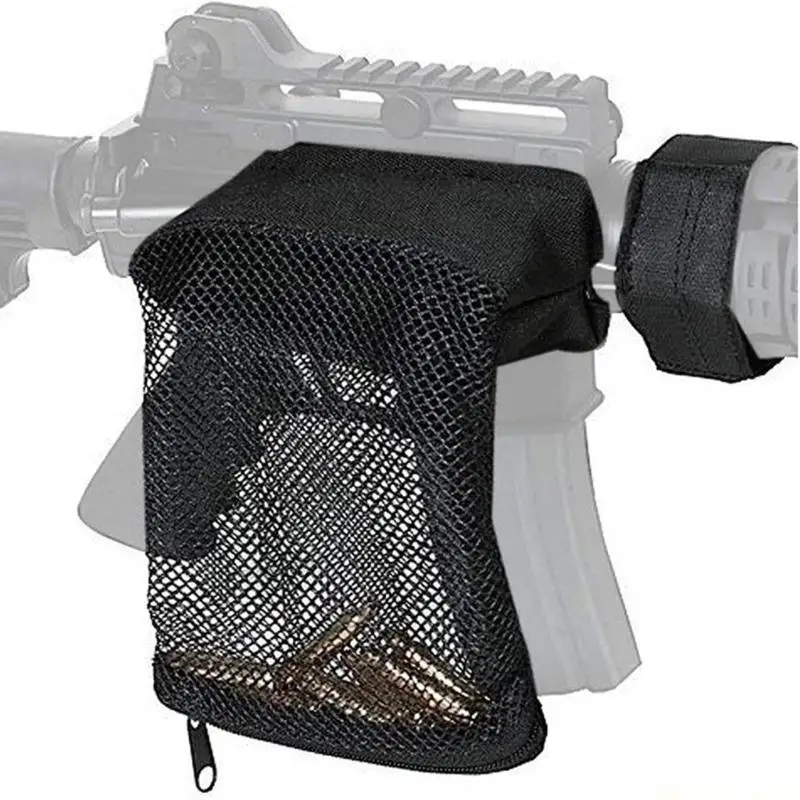 31BE Nylon Meshes Collector Tactically Brass Shell Catcher Black Collection Bag Heat Resistant Padded Meshes Brass Casing