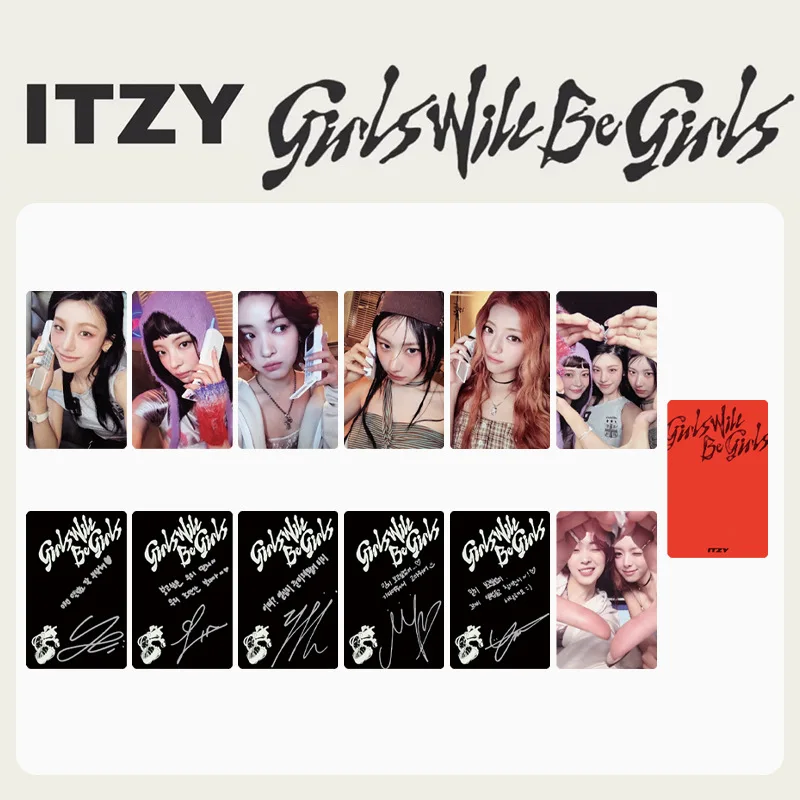 5 Pçs/set Kpop ITZY Selfei Lomo Cartões Yeji Ryuji Lia Yuna Chaeryeong Gils Será Meninas Álbum Photocards Fãs Coleção de Aniversário