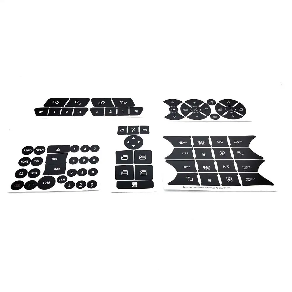 

1 комплект ремонтной наклейки на кнопку для A B C E CLS GLK SLK W204 W212 W246