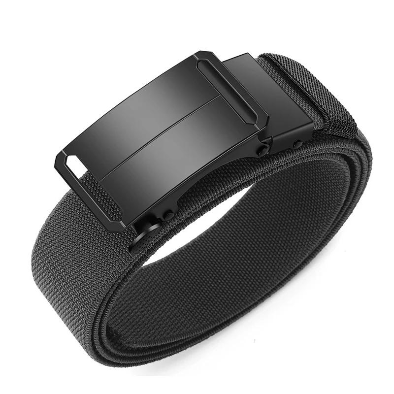 Neuer Golf-Sportgürtel, elastischer Gürtel für Herren, taktischer Gürtel mit Metallschnalle, robuster, dehnbarer Nylongürtel für Herren, Militärgürtel, 115–150 cm, große Größe. – Detail 10