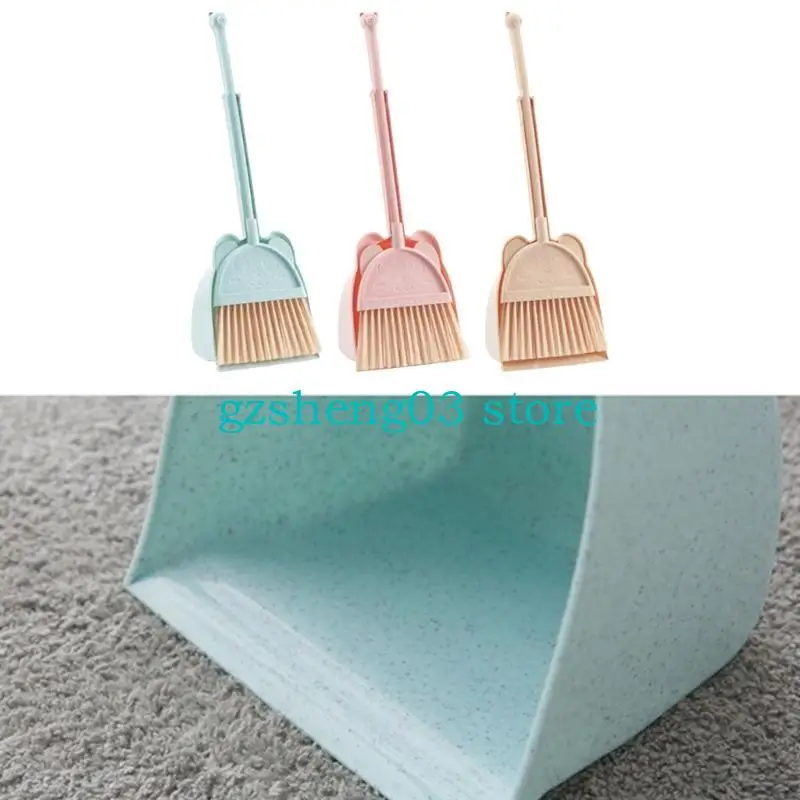 أداة تنظيف U75C مجموعة Toddler Broom و Dustpan Cleaning Toy Girl Play Play Toy