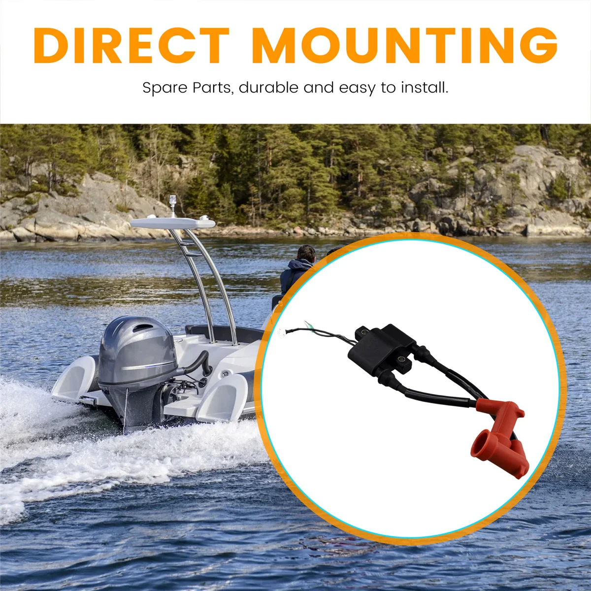 339- 879147 T71 Buitenboordmotor Bobine voor Mercury 10HP 15HP 20HP 3BJ-06040-0 3BJ 060400 M