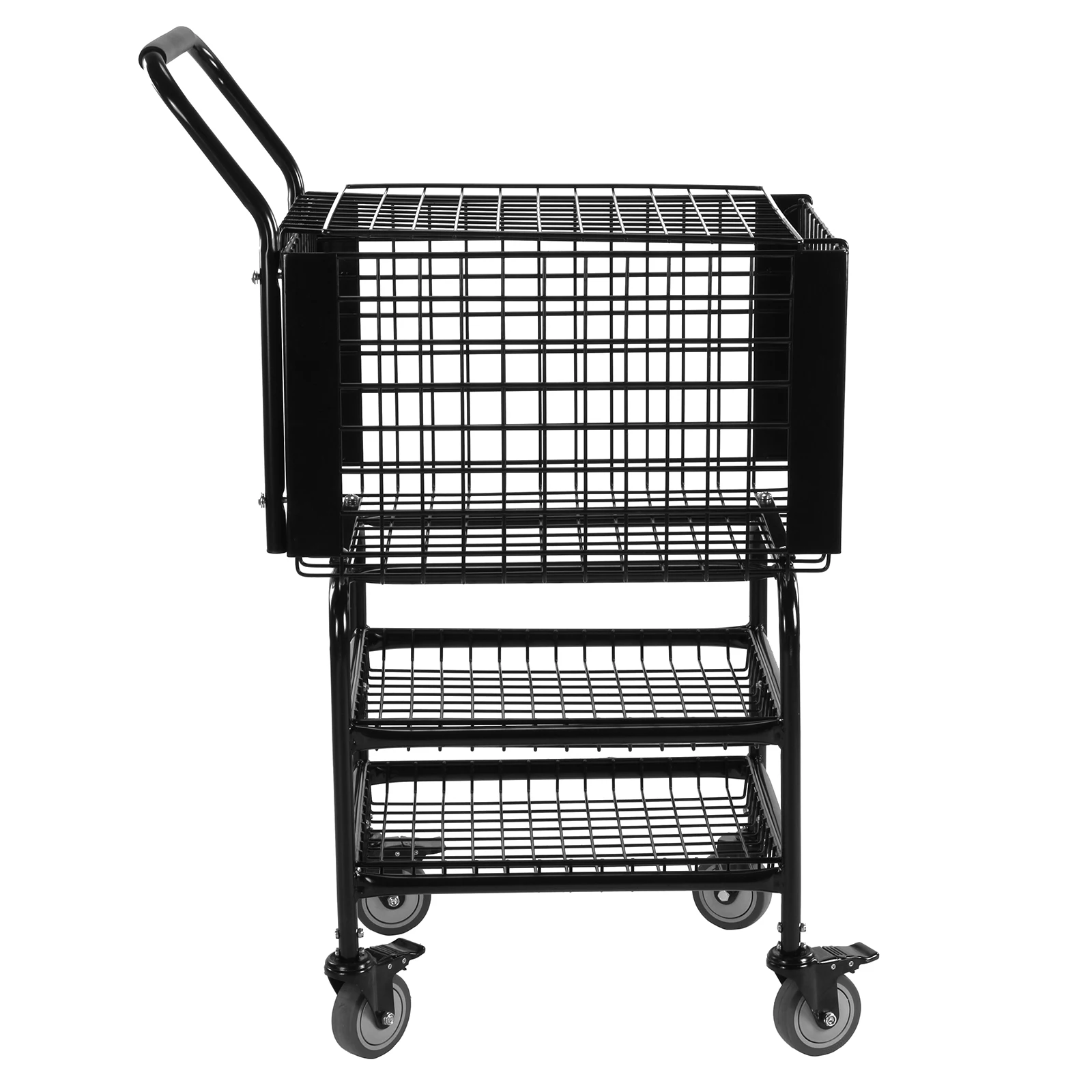 

Tennis Ball Basket Cart with Easy Load Wheeled Tennis Ball Hopper Holds 350 Balls for Teaching & Court Use
