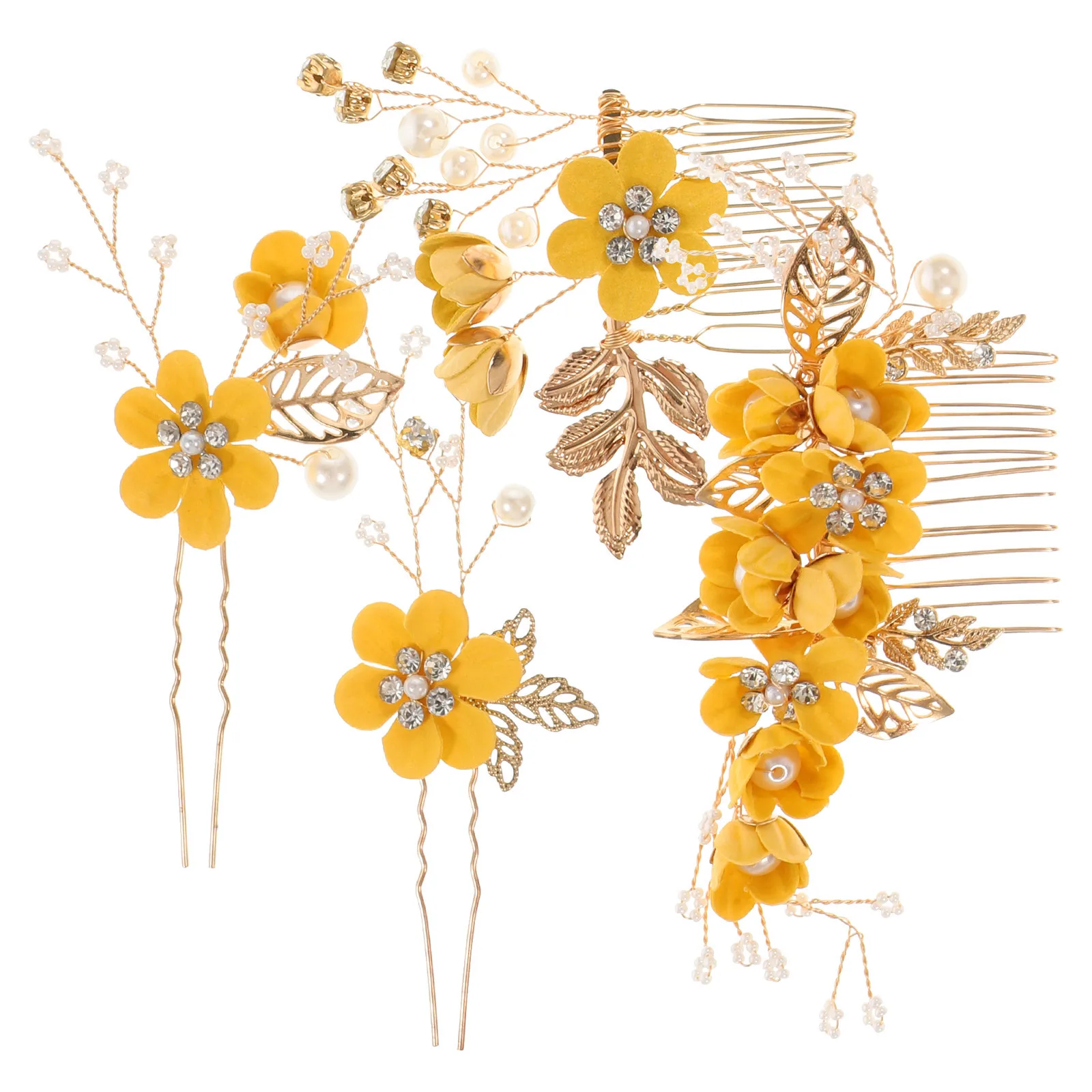 

Elegant Flower Hair Comb Hair Pin Bridal Headpiece Wedding Accessories Shiny Decoration Special Occasions Party Headpieces