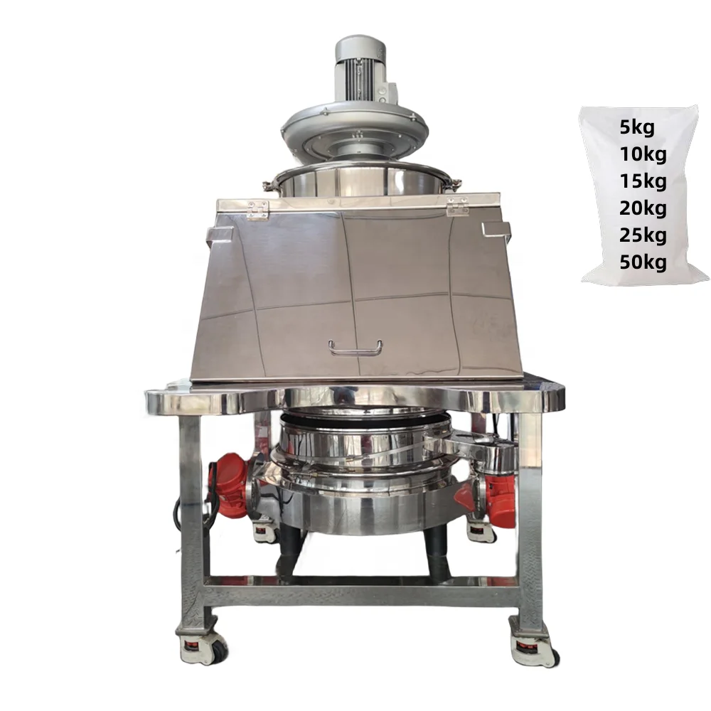 DZJX 25Kg Small Bag Unloader Dust Free Powder Material Feeding Station Bag Station Dumping