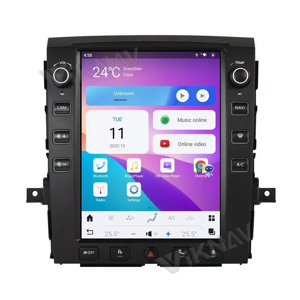 

Android 11 Car GPS Navigation For Nissan Titan 2016-2019 Touching Screen Audio Stereo Radio Multimedia Player Wireless Carplay