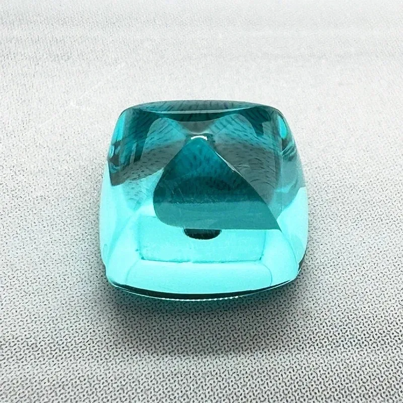 P P TOP Lab Grown Paraiba Sugar Tower Extremely Shiny Quality DIY Charms Ring Necklace Earrings Main Materials Selectable Certif
