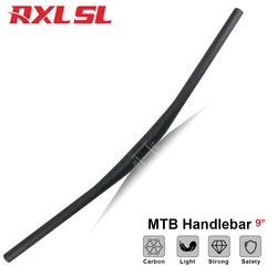 RXL SL 9 Degree Carbon Handlebar for Mtb Bicycle Handlebars 31.8mm*720/780mm UD Matte Flat Mountain Bike Handle Bar Accessories