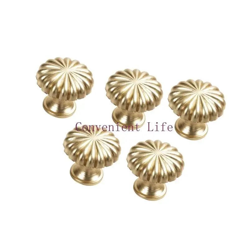 L1EE 5/10 قطعة سبائك الألومنيوم مقبض كابينة خزانة تسحب اليقطين مقبض درج الأثاث مقبض ديكور الأثاث الأجهزة