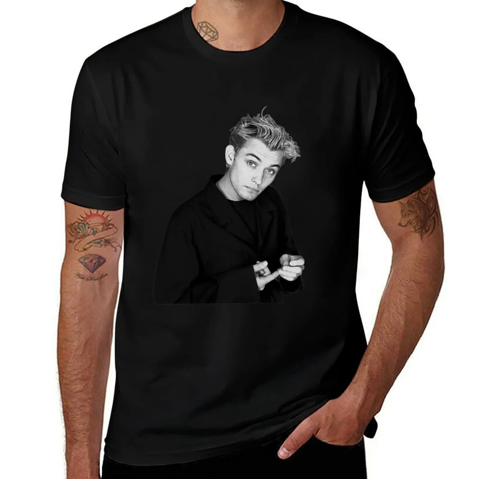 

jude law new york 1992 the first T-Shirt customs anime shirt Personalized t-shirt anime clothes T-shirts for men cotton