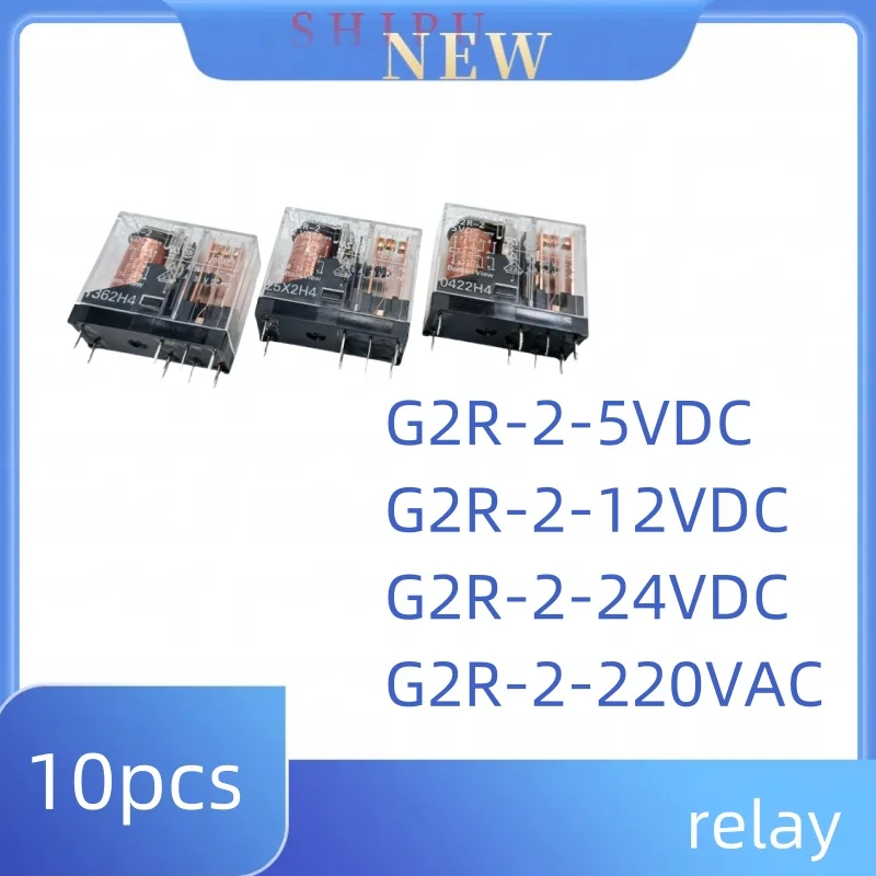 

10pcs G2R-2-5VDC G2R-2-12VDC G2R-2-24VDC G2R-2-220VAC Relay 5A