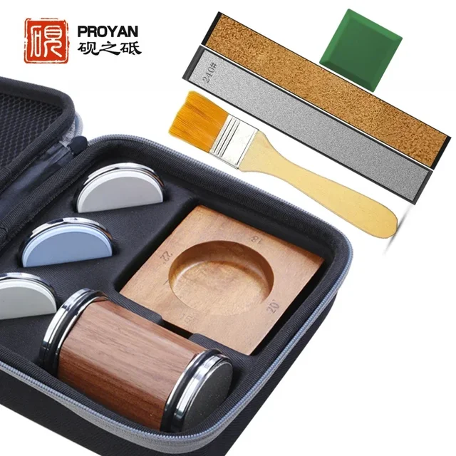 PROYAN Rolling ostrzałka do noży kamień do ostrzenia diamentowy i ceramiczny i Wetstone stolarka DIY System szlifowania noże kuchenne narzędzie