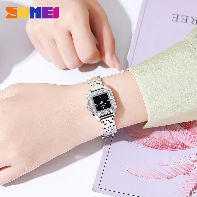 ساعة كوارتز نسائية من Skmei ، أنيقة ، مقاومة للماء ، رياضية ، سوار ، هدية للنساء ، أو ، أو