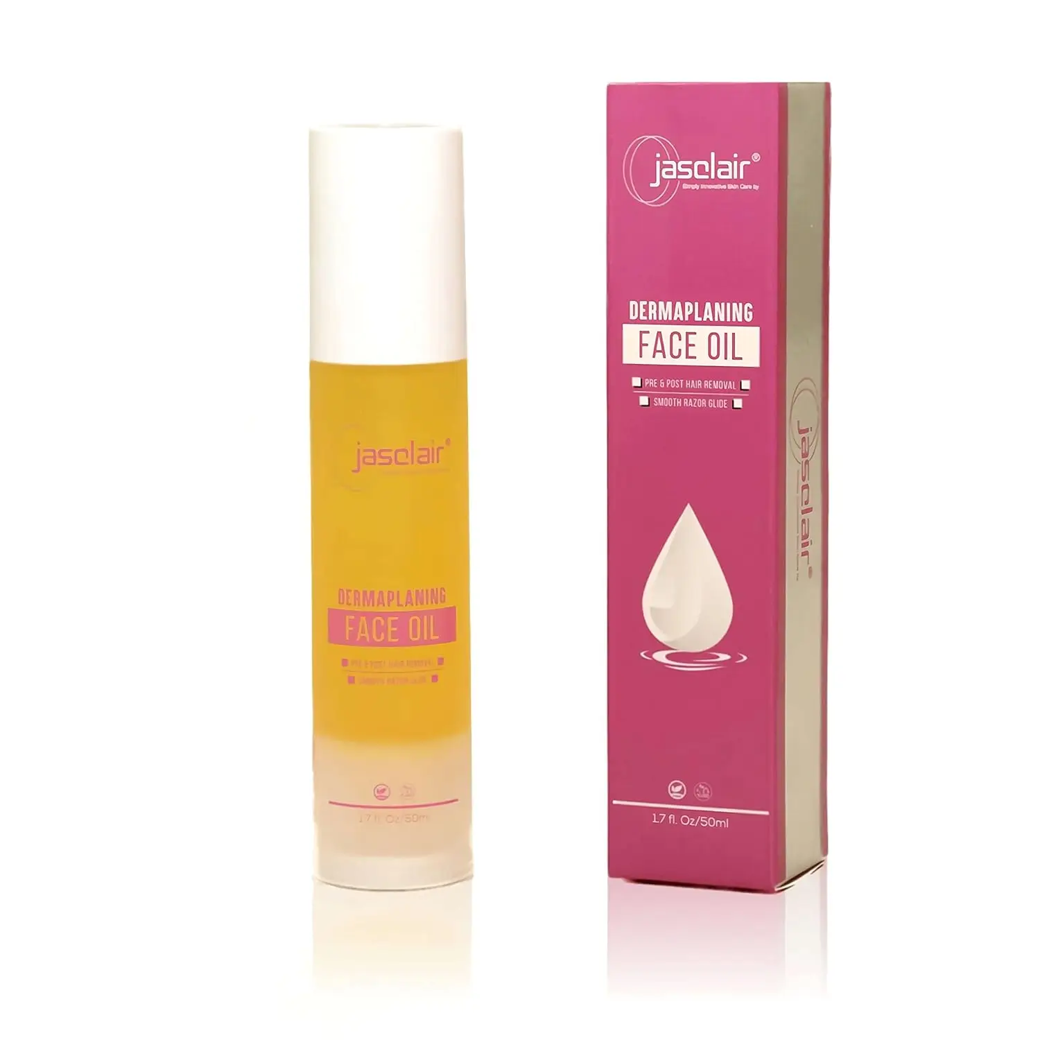 

Dermaplaning Oil for Women - Pre & Post Shave Oil for Smooth Glide & Skin Protection with Dermaplane Razor, Unscented Natural