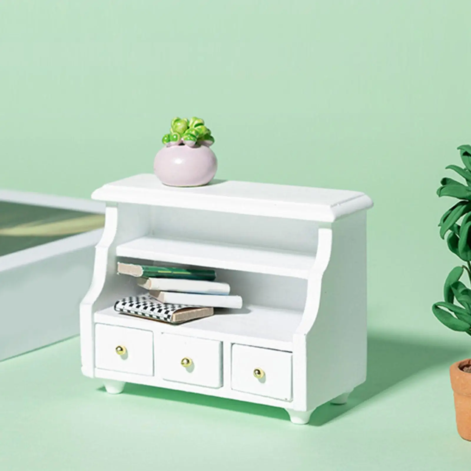 1/12 modelo de móveis para casa de bonecas, decoração de simulação, mini modelo de armário para crianças, presente de feriado