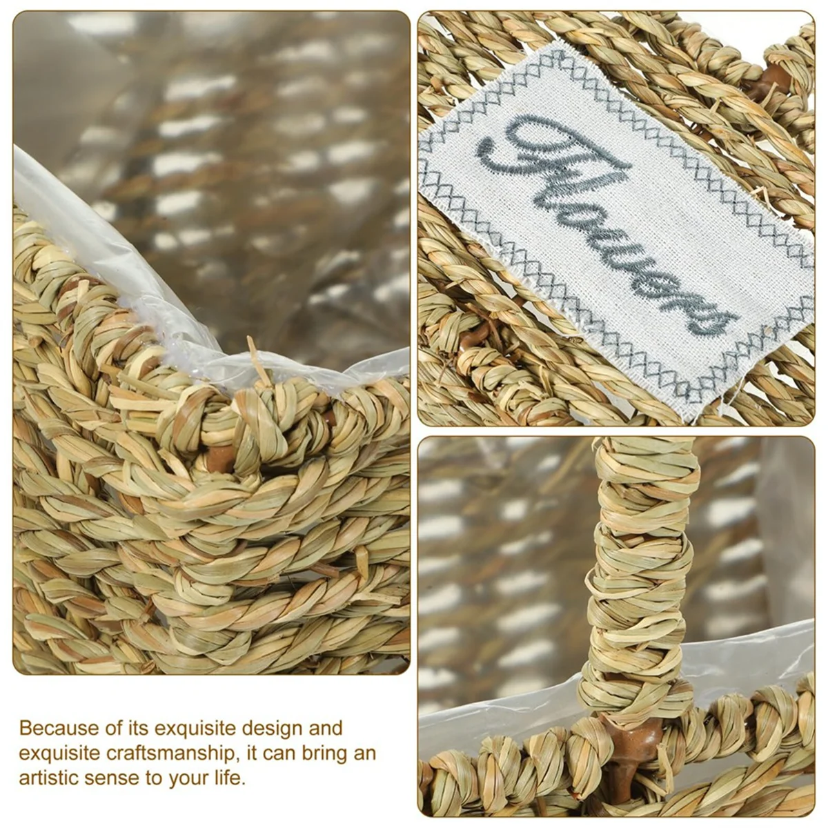 

Reliable Decorative Basket Grocery Basket Decorative Pot Desktop Basket to Weave Storage Basket Desktop Square Manual Basket