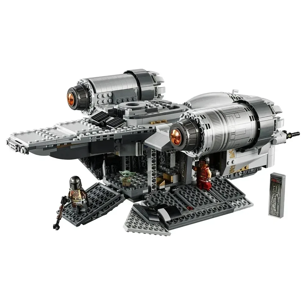 The Razor Crest MOC 75292 Spaceship Toys The Model Star Plan Building Blocks Airship Bricks Toys For Children Christmas Gifts