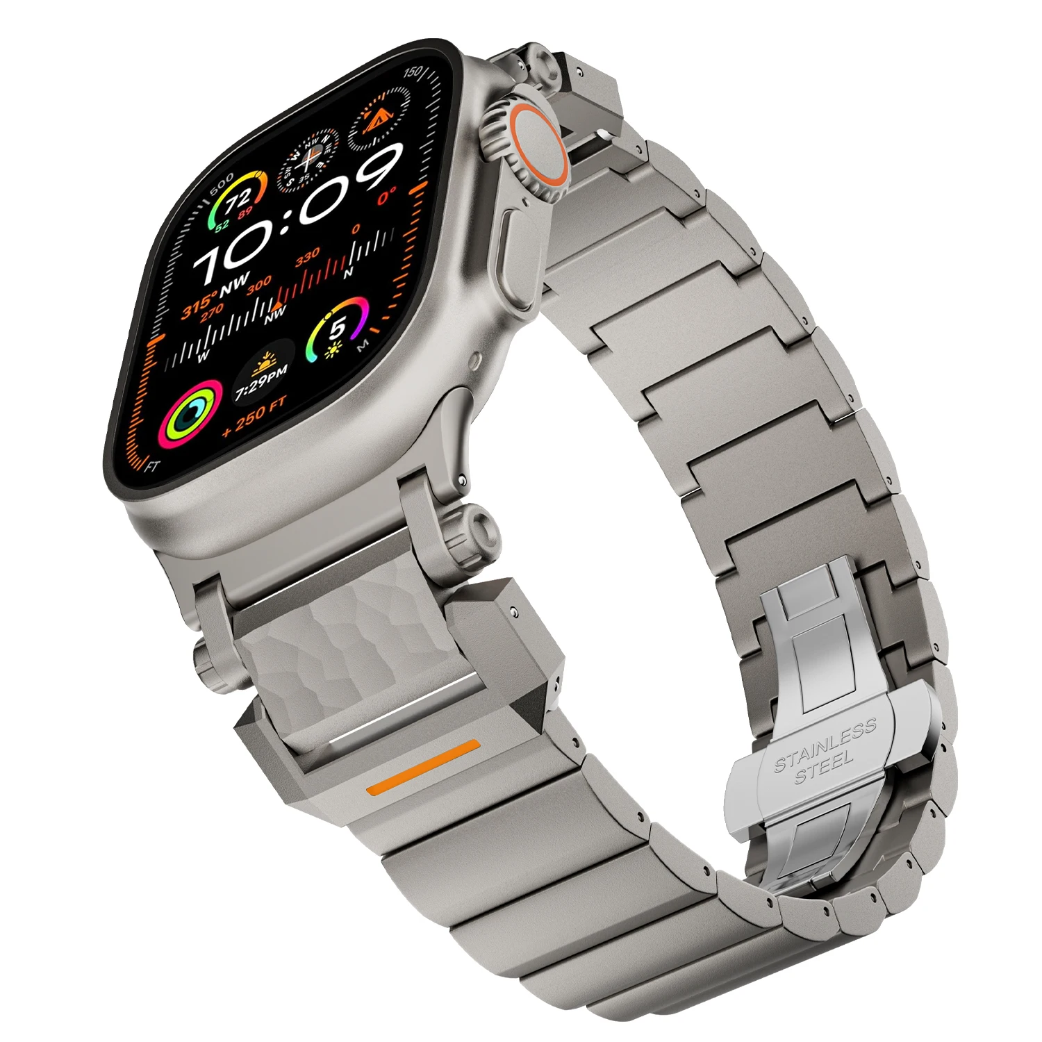 Titanium Business Men Strap for Apple Watch Ultra 3/2/1 49mm Series 11 10 9 8 7 6 Metal Band for iWatch 46mm 45mm 44mm Correa