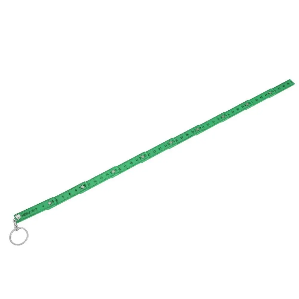 4PCS ABS Folding Ruler White/Red/Green Mini Foldable Ruler Double Sided Portable Inch Metric Measuring Tool Carpentry Work