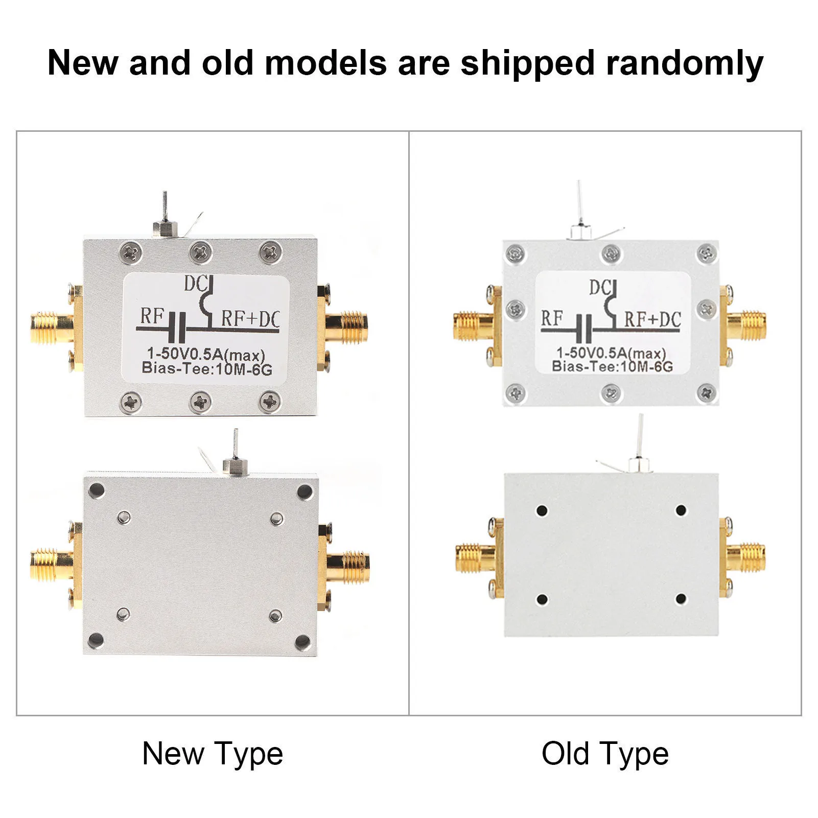 Coaxial Bias RF Bias Tee 10MHz-6GHz Bias Tee 10MHz-6GHz Broadband Radio Frequency Microwave Coaxial Bias Coaxial Bias Tee