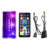 RGB Fan Intelligent Music Controller Remote Control Computer for Case 12V 10A 60W 6pin Fan Port Remote Control with Cabl