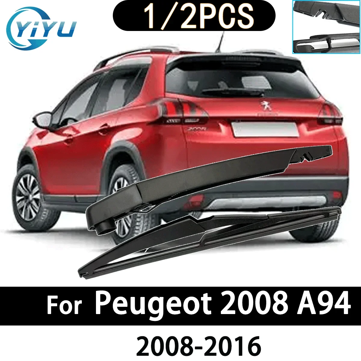 Auto Heckscheibenwischerarm Wischerblatt für Peugeot 2008 A94 2008-2016 Autozubehör Zubehörteile