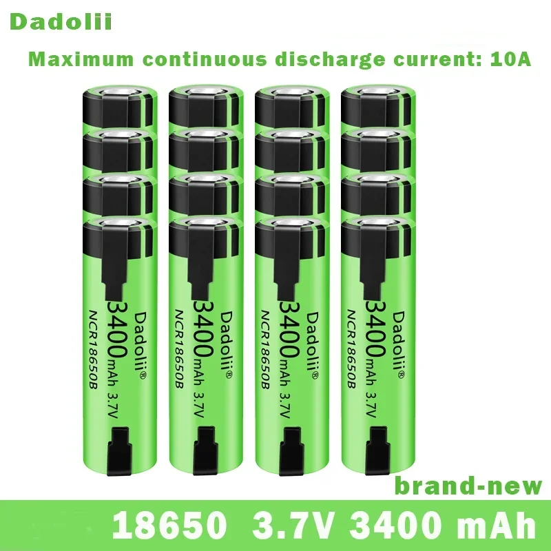 

Brand new 18650 10A discharge 3.7V 3400mAh 18650 rechargeable battery power tool battery+DIY nickel