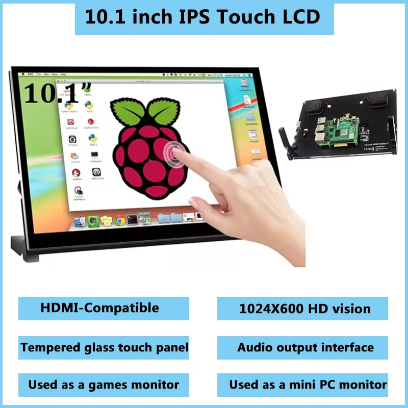 Raspberry Pi 5 10.1 inch IPS Touch Screen LCD Display 10.1