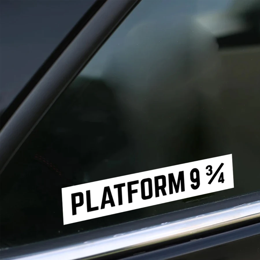 2pcs/set Harry Potter Vinyl Car Bumper Sticker Always Platform 9 3/4 Decals For Car Windshield Window Laptop Decoration view 5