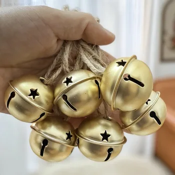 10pc Golden Decorative Bells 1