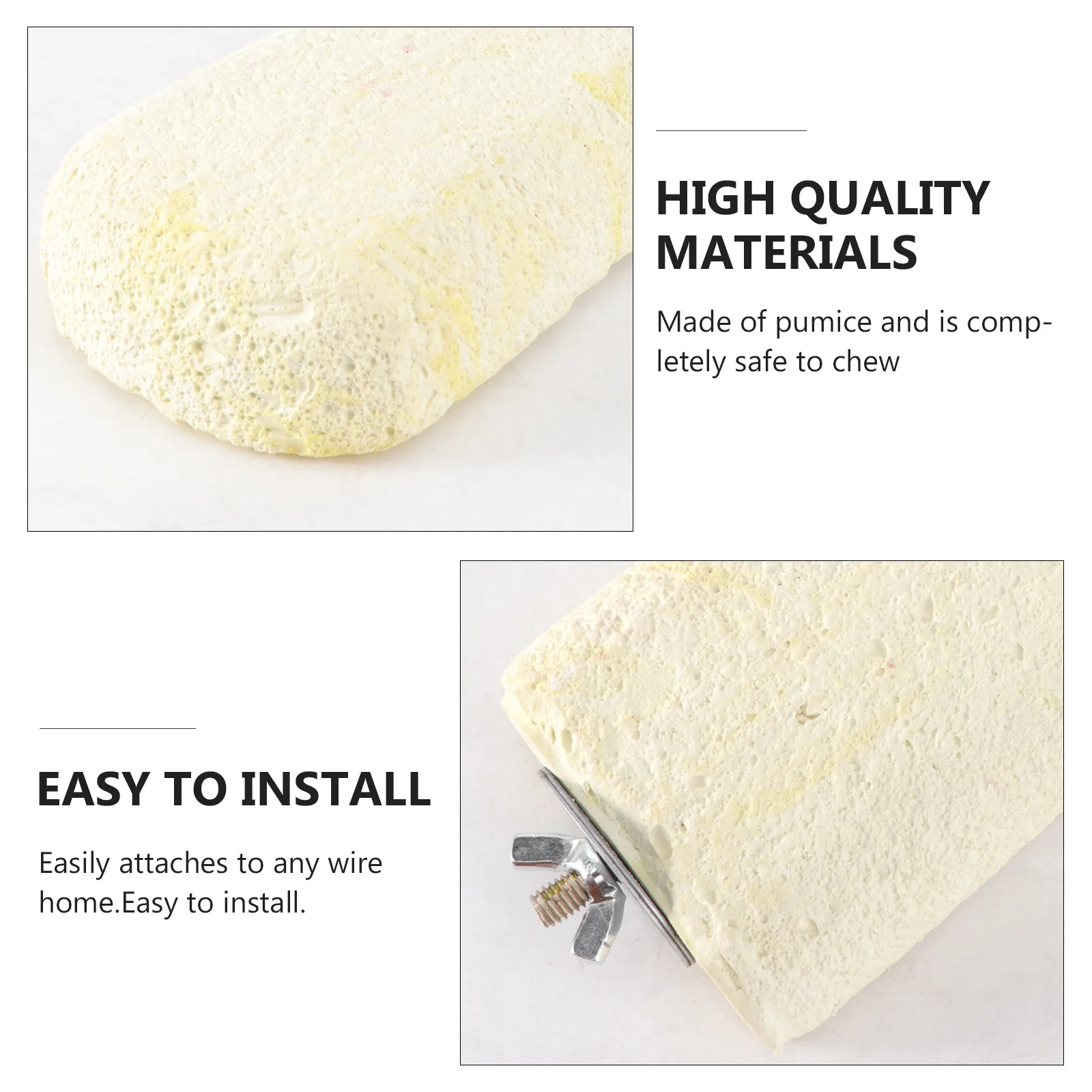 

Pumice Chew For Small Animals Ledge Random Color Grinding Stone For Hamster Rabbit Rat Gerbil Mouse Cage Pet Rodent