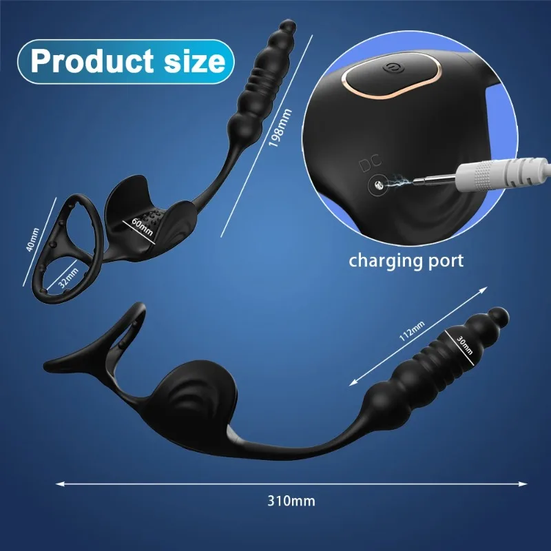 جديد الشرج هزاز جهاز تدليك للبروستاتا مع خاتم الديك بوتيسد محفز مع 9 سرعات تهتز طرق الكبار الجنس لعب للرجال مثلي الجنس #2