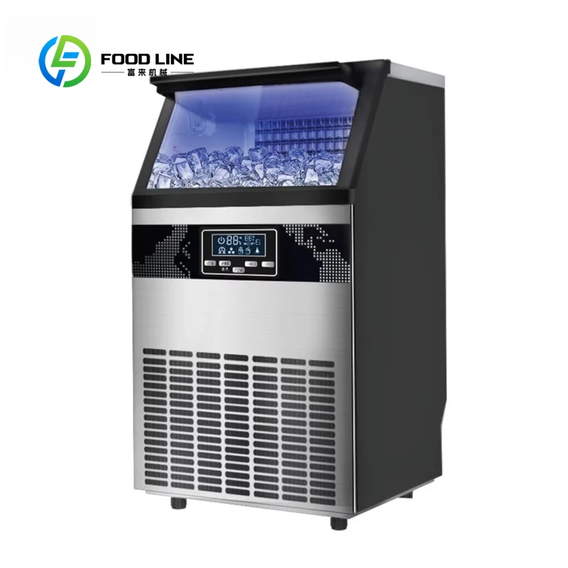 Ice machine 55kg ex-factory price Ice cube machine Automatic commercial household ice machine