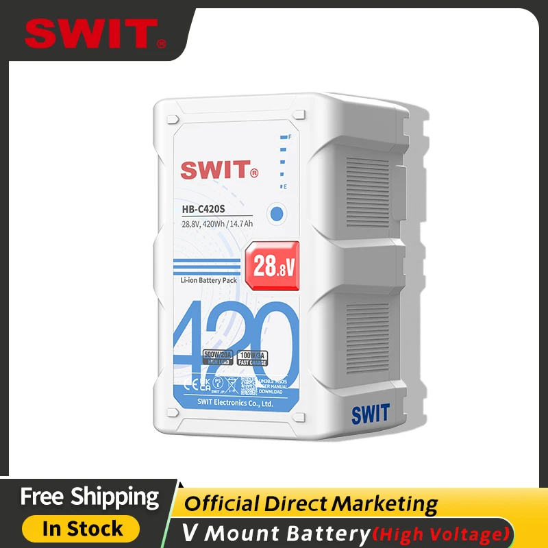 

SWIT HB-C420S 500W High Load 420Wh V-mount Battery