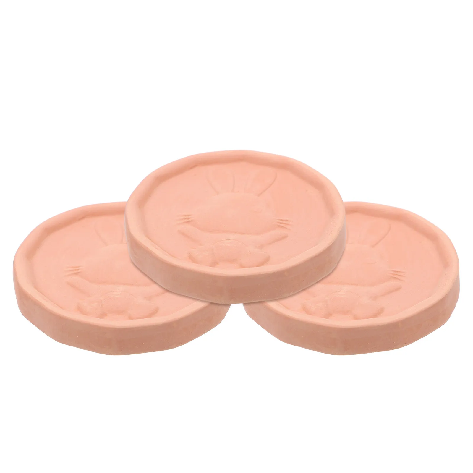 

3Pcs Clay Sugar Saver Insert Humidity Control Packs for Food Freshness Terracotta Disc Brown Sugar Storage Keeper Cracker Jar