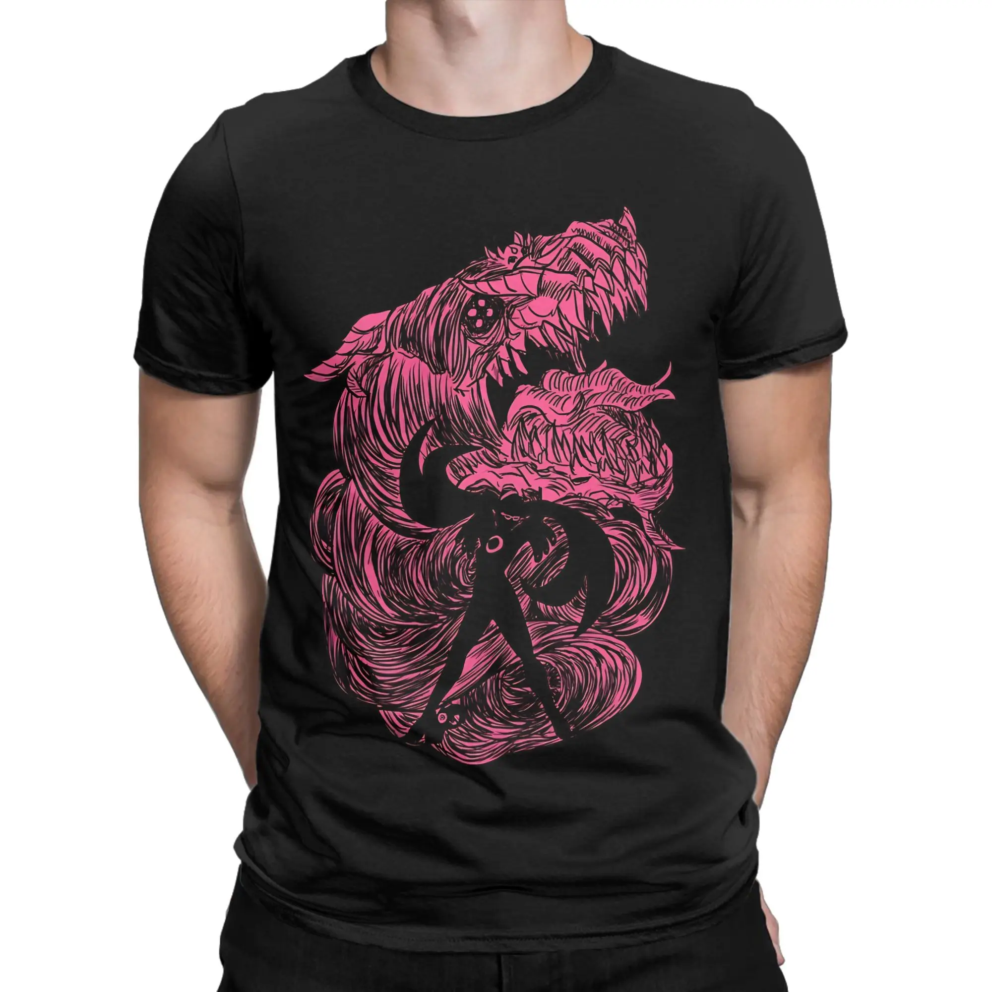 Gomorrah Summon Graphic 100% Cotton T-Shirt B-Bayonettaa Tops Tees For Men