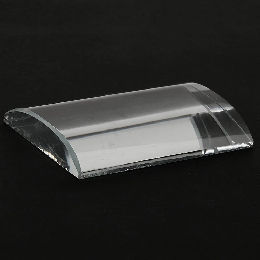 

Large Shaped Eyelash Extension Pallet Reusable Crystal Glass Holder Easy to Clean Non Porous Surface for Efficient Lash