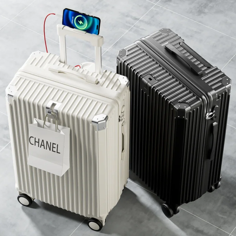new-large-capacity-student-luggage-travel-bag-durable-multi-function-password-box-rolling-bag-with-universal-wheels