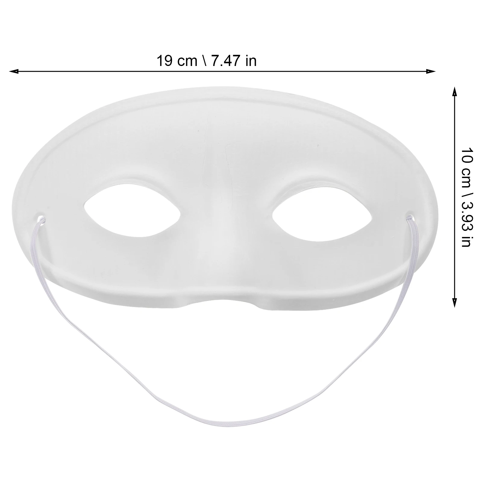 

10pcs Blank Masks White Plain DIY Paper Face Decoratable Masquerade Party Mask Paintable Craft Supplies Carnival School Banquet