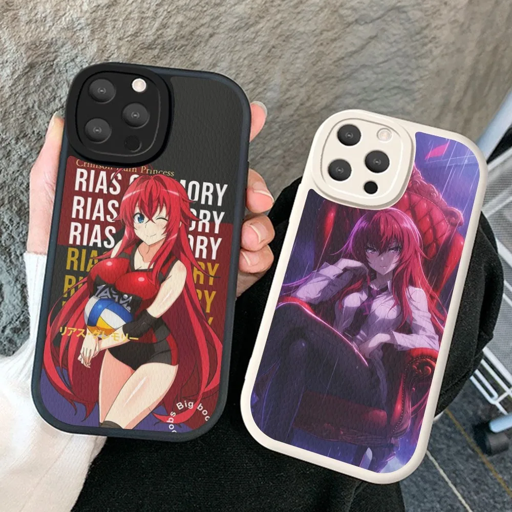 Rias Gremory Phone Case Hard Leather For iPhone 14 13 12 Mini 11 14 Pro Max Xs X Xr 7 8 Plus Fundas