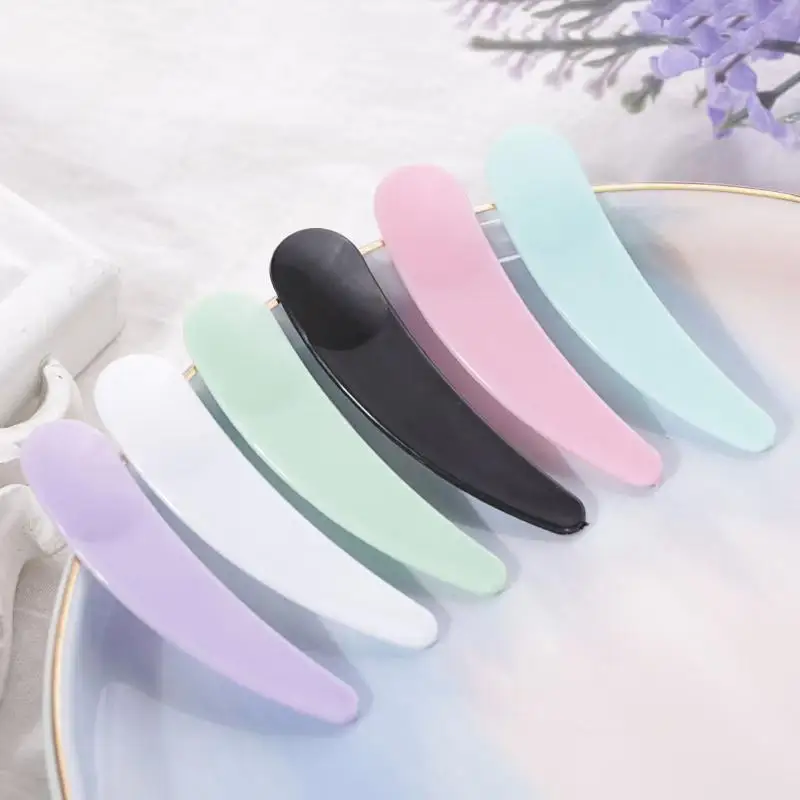 100 قطعة قناع الوجه عصا ملعقة التجميل الهلال ملعقة DIY بها بنفسك قناع الوجه ملعقة الجمال ماكياج العصي الطين خلط أدوات المتاح