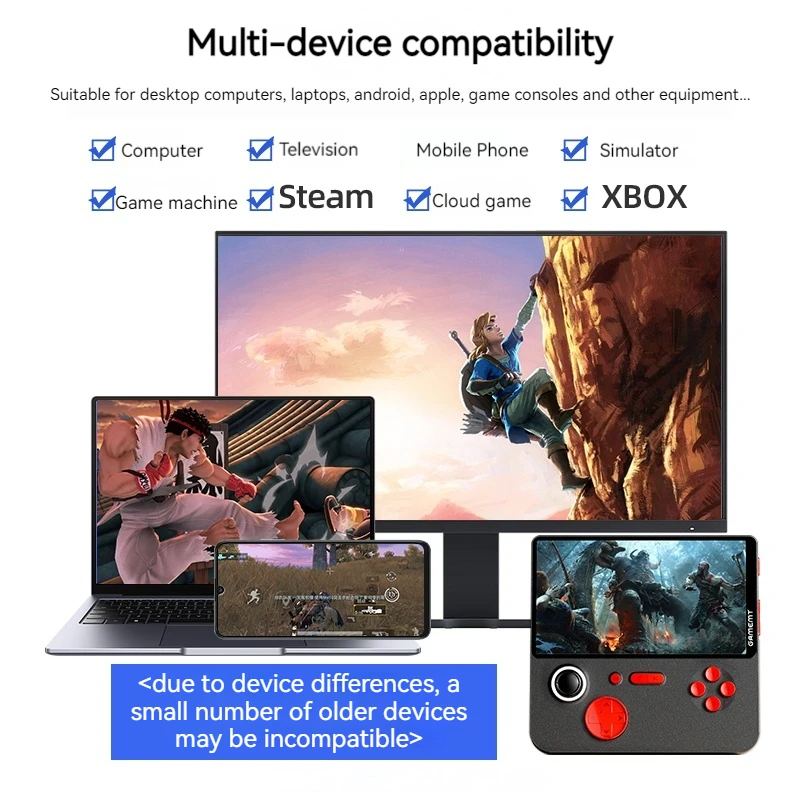 2024 Mini 2.4g Dual Player Game Controller Pc Version Tv Flat Android Phone Ps Fighting Arcade Usb Universal Hall Joystick