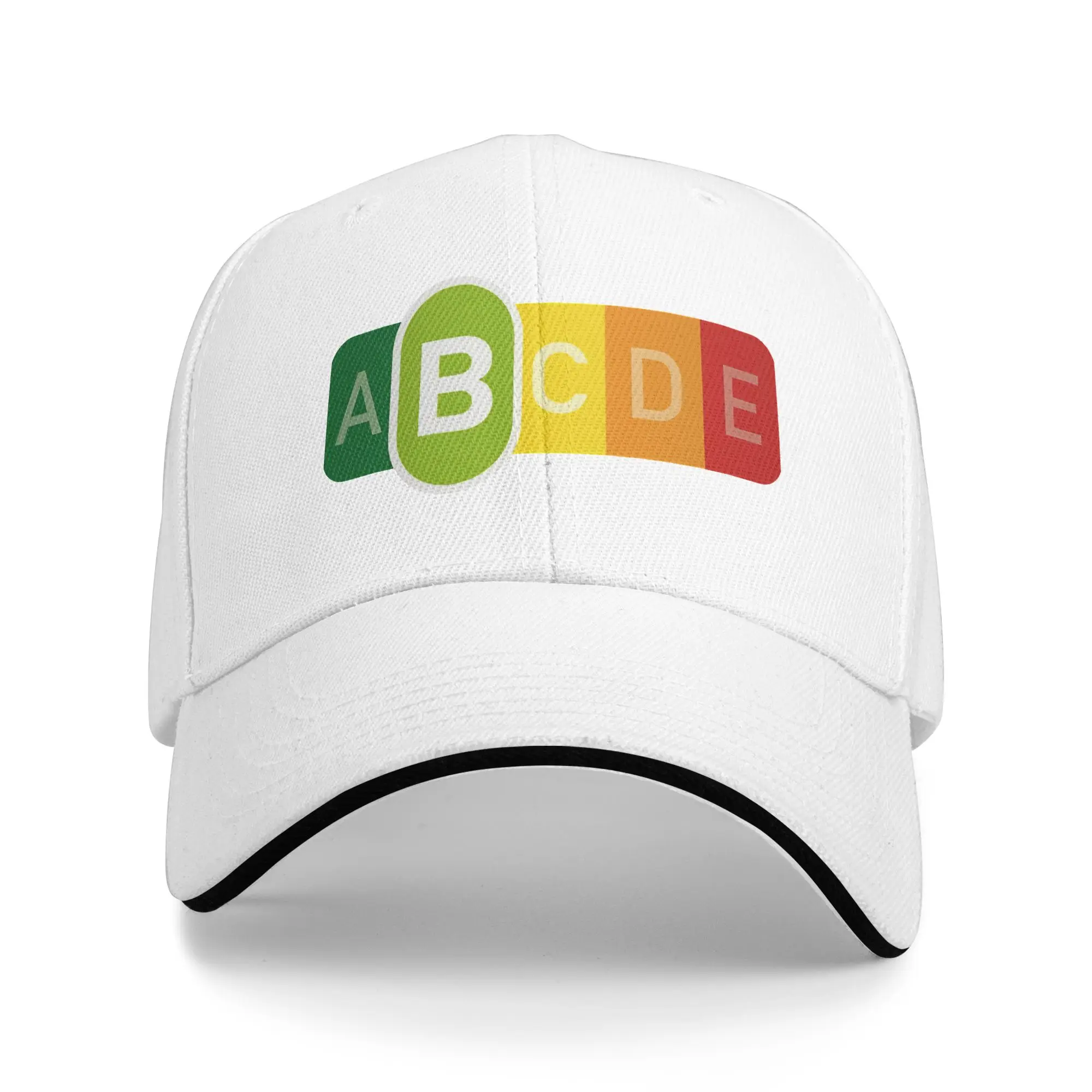 Gorras de béisbol con logo Nutri-Score B para hombre y mujer, gorras transpirables con cierre a presión, gorras de carreras, gorras de verano