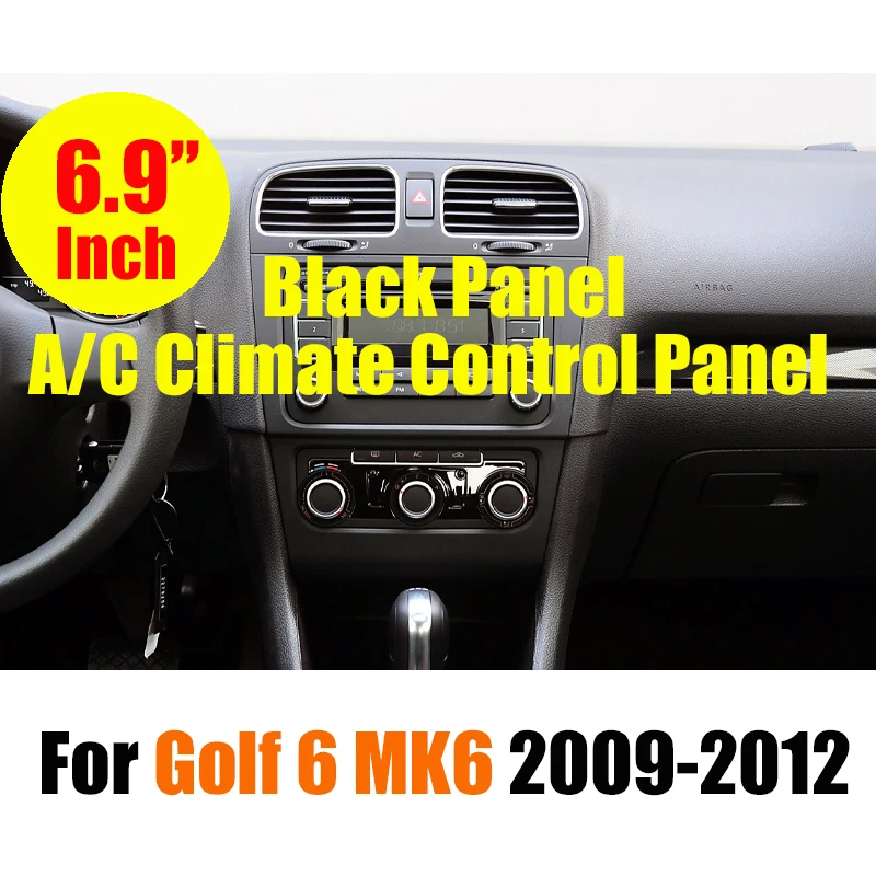 Touchscreen airconditioning digitale A/C klimaatregeling paneel voor VW Golf 6 7 Tiguan Passat B7 B8 CC Jetta airco - afbeelding 1