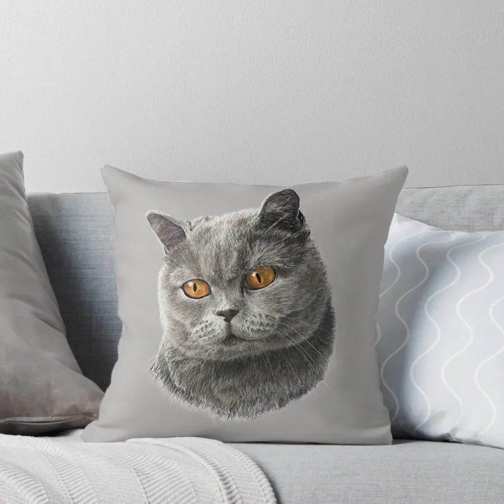 British Short-haired Cat Throw Pillow Couch Cushions pillow cover luxury Cushion Cover Luxury pillow