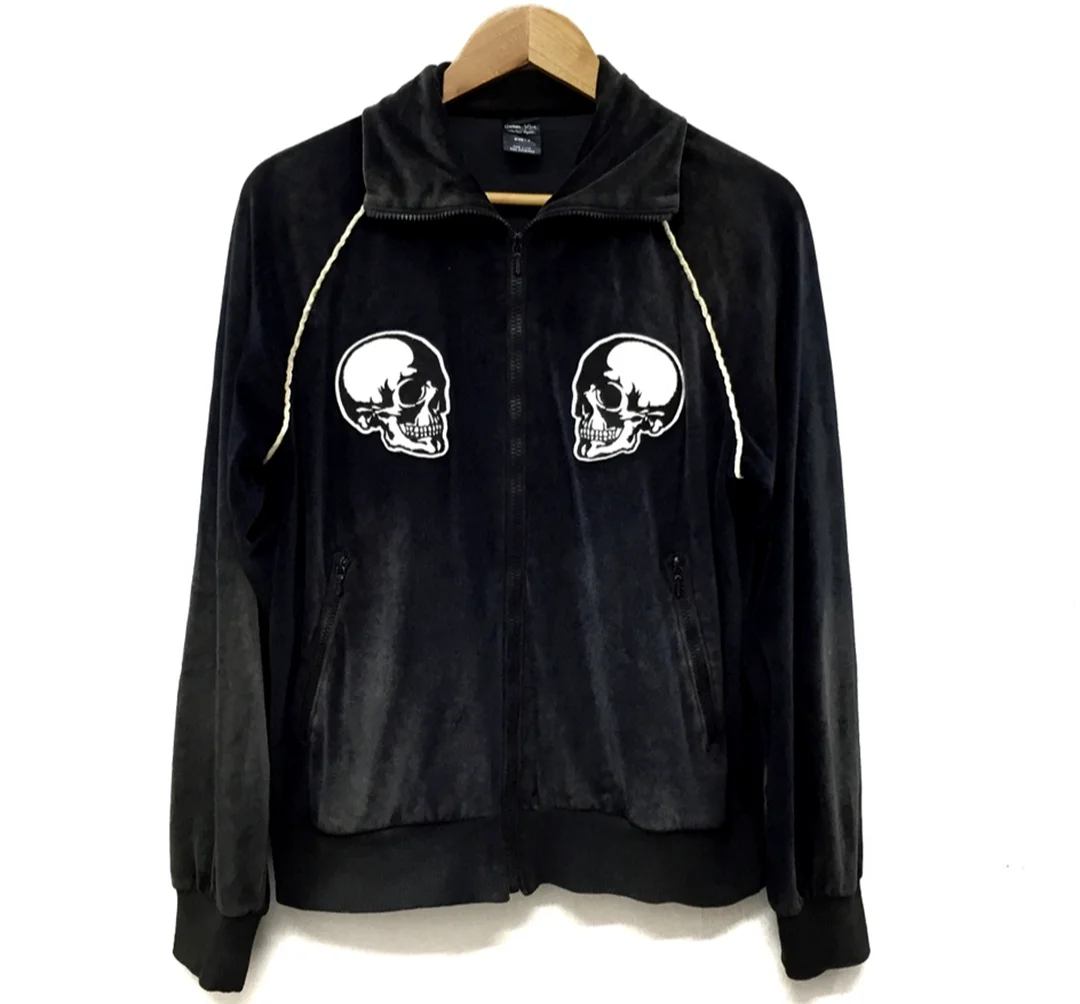 

New 2023 Luxury Men Skull head Velour Skull Number Nine embroidered Bomber Coats &Jackets / Down Coats Cotton Warm Winter #36