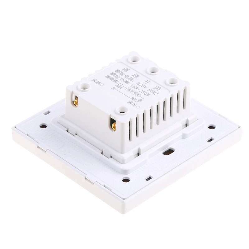 Ajuste do ventilador de teto stepless velocidade controlador controle iluminação 220v 10a dimmer interruptor luz parede 86 tipo transporte da gota