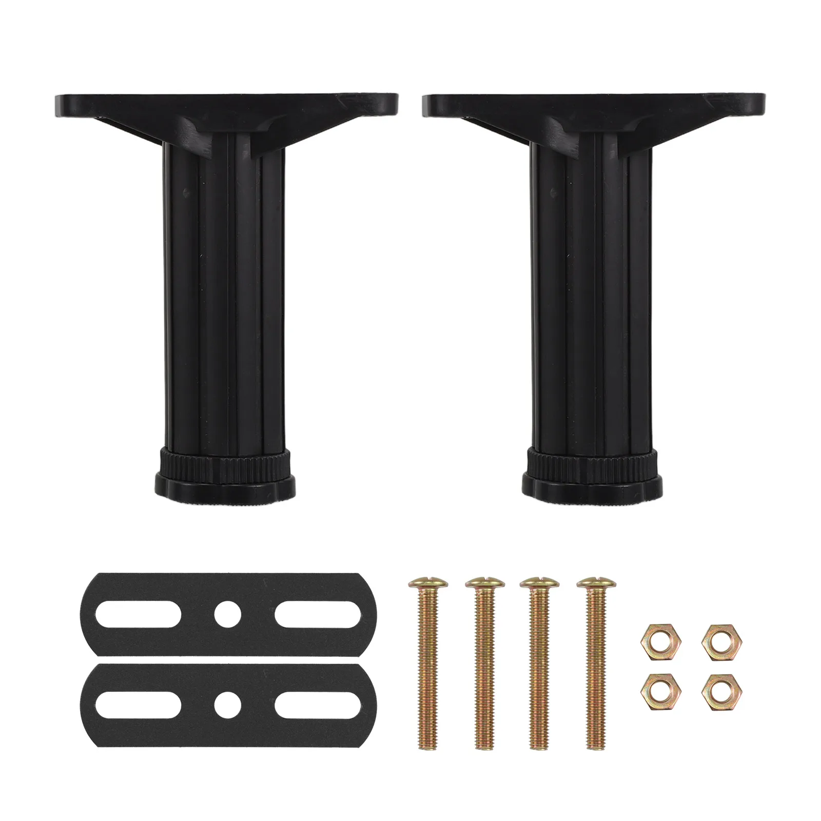 

2 Sets Adjustable Bed Frame Support Legs Heavy Duty T-Shaped Plastic Bed Riser Prevent Mattress Sagging Floor Protection