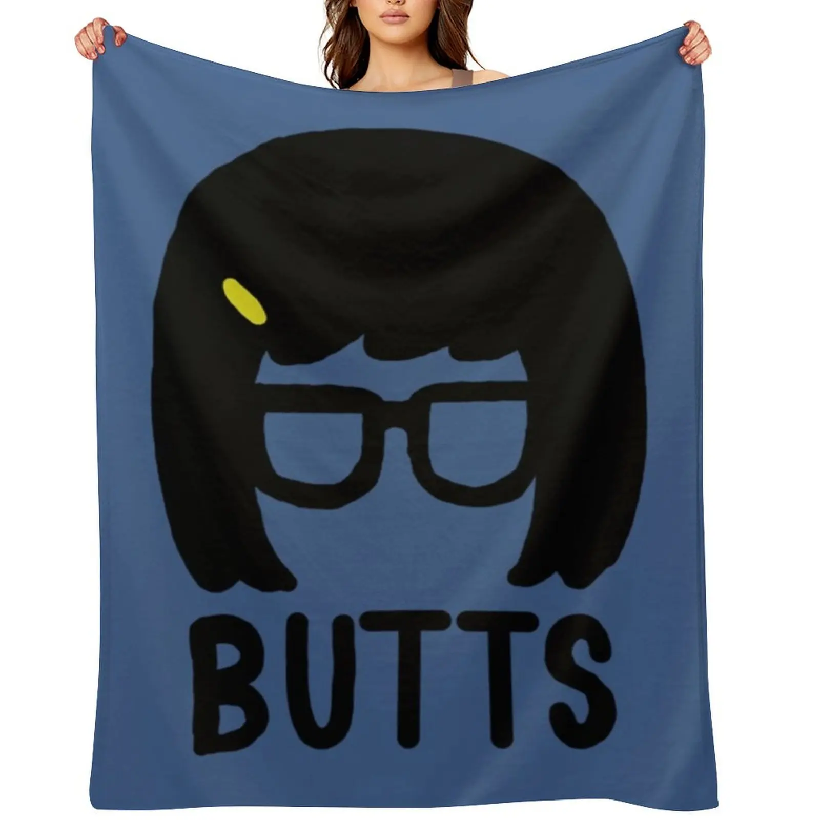 

Tina Butts Throw Blanket For Sofa Thin Bed covers cosplay anime Hairy Blankets